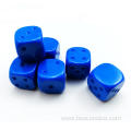 Blank Unpainted 16MM D6 Game Dice with Blank 6th Side, 8 Solid Colors